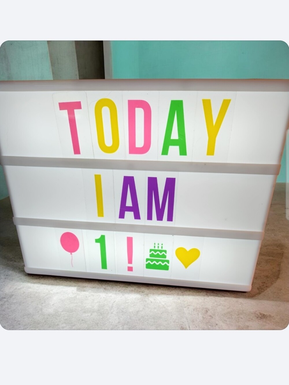 Lightbox Marquee Sign with Neon Letter Set - Multicolor■ No Box● Read Below